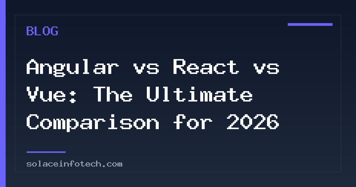 Angular vs React vs Vue: The Ultimate Comparison for 2026