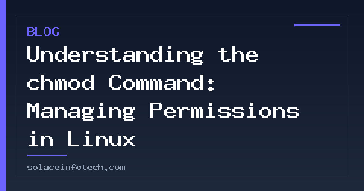 Understanding the chmod Command: Managing Permissions in Linux